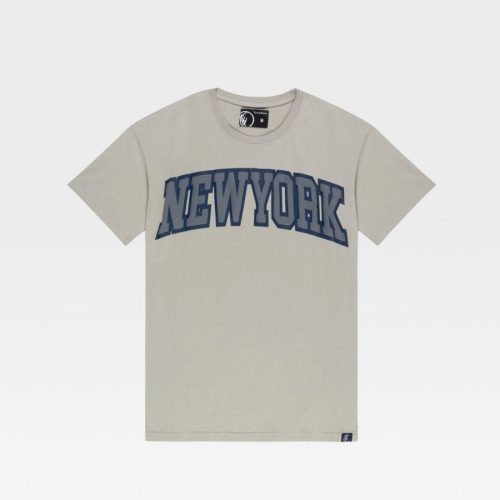 New York Grey Baseball Tee Shirt