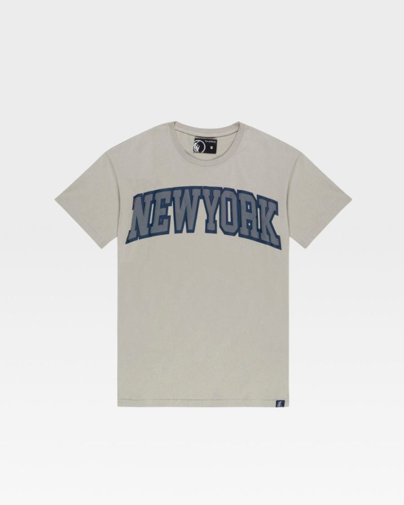 New York Grey Baseball Tee Shirt