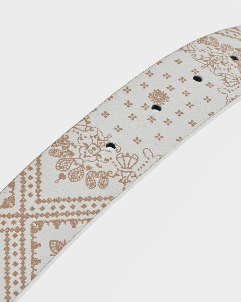 paisley belt in beige brown strap men 7