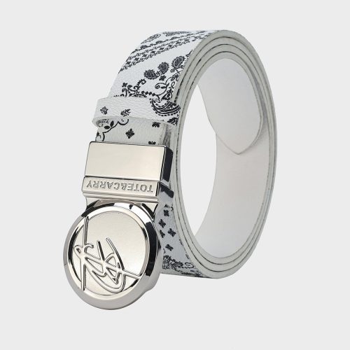 Paisley Belt in White