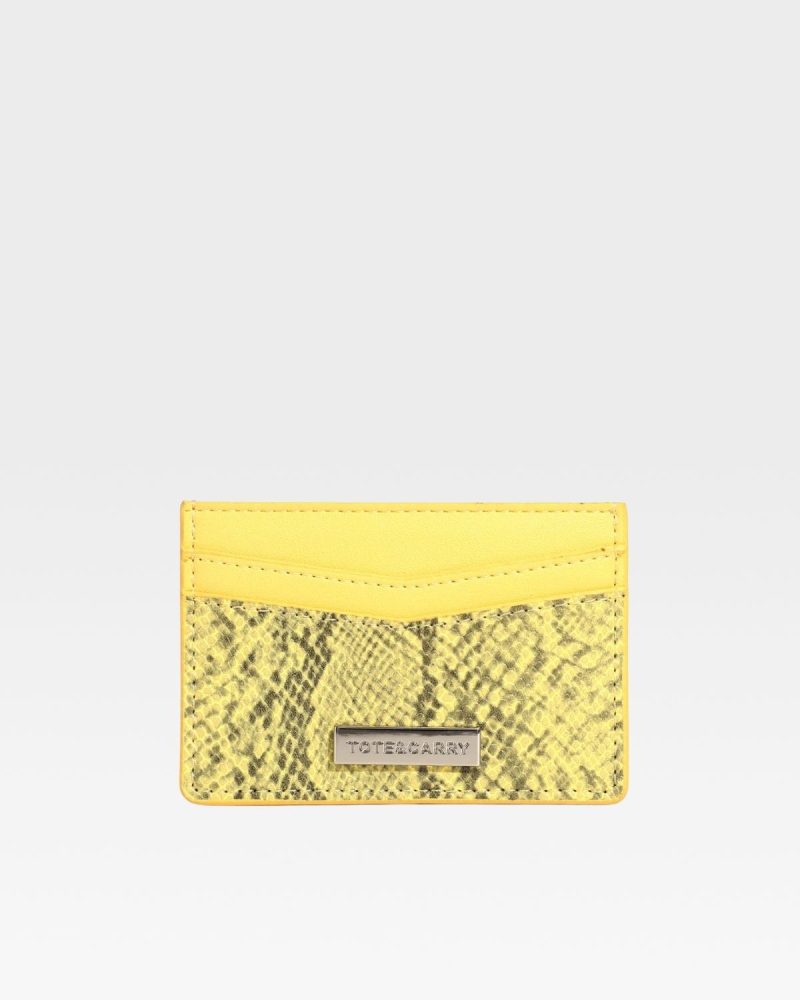 py card holder wallet in yellow wallet men