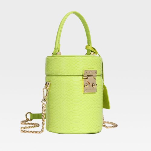 py mini barrel purse in apple green tote bag women 2