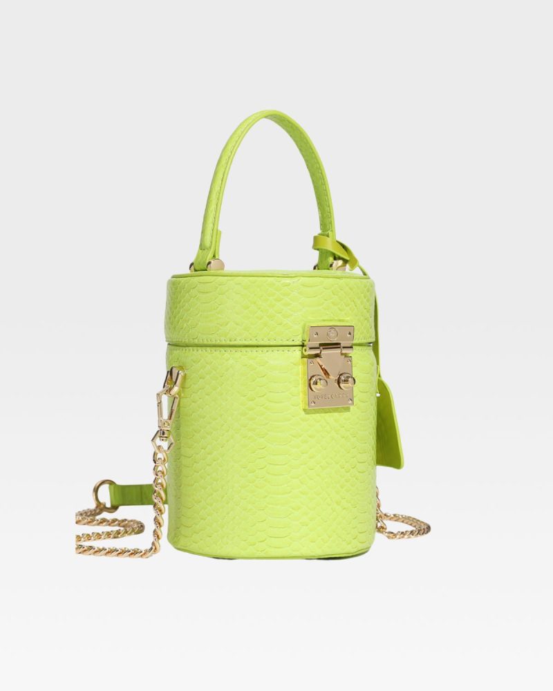 py mini barrel purse in apple green tote bag women 2