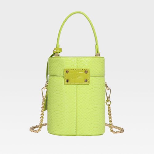 py mini barrel purse in apple green tote bag women 4