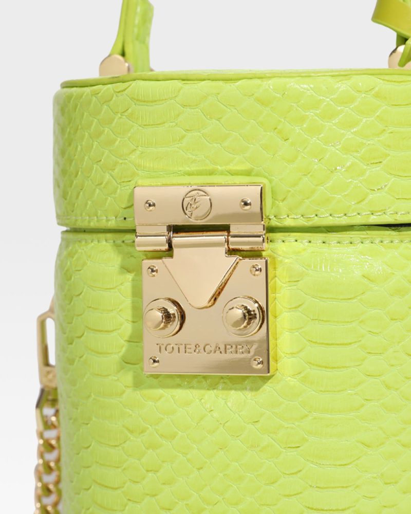 py mini barrel purse in apple green tote bag women 7