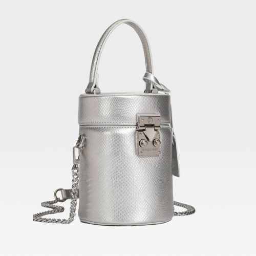 py mini barrel purse in silver tote bag women 2