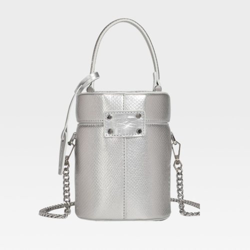 py mini barrel purse in silver tote bag women 4