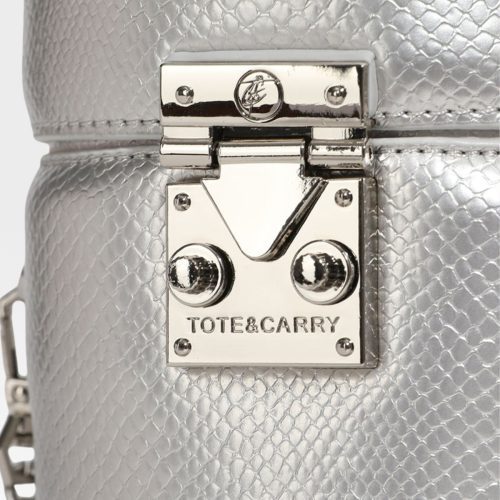 py mini barrel purse in silver tote bag women 5