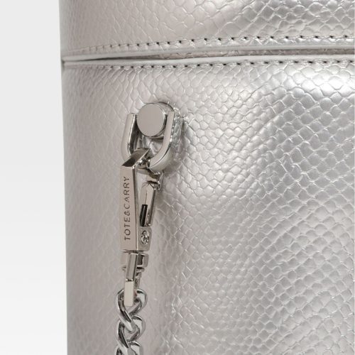 py mini barrel purse in silver tote bag women 6