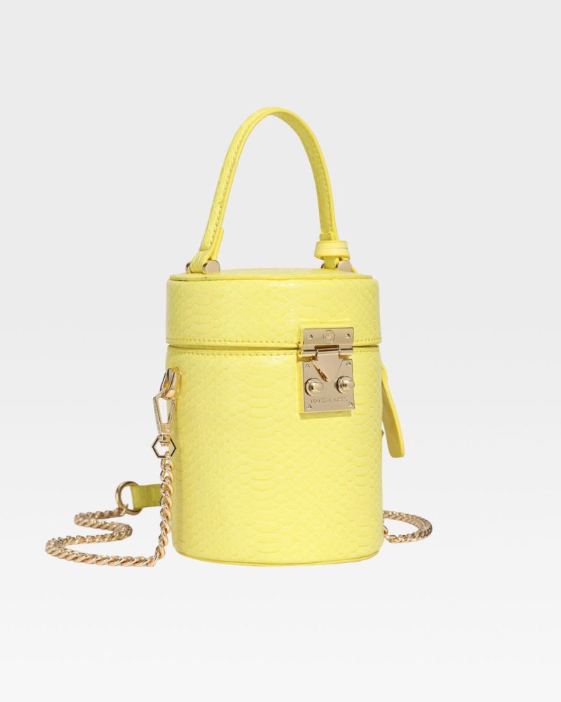 py mini barrel purse in yellow tote bag women 2