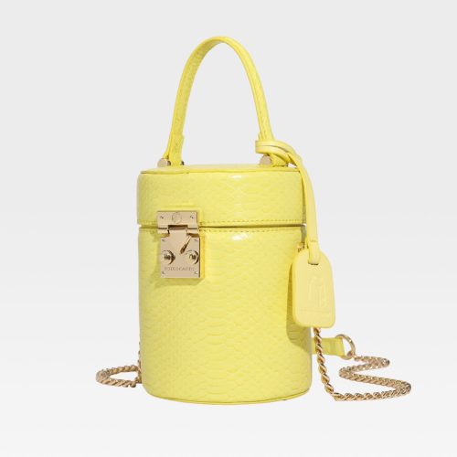 py mini barrel purse in yellow tote bag women 3