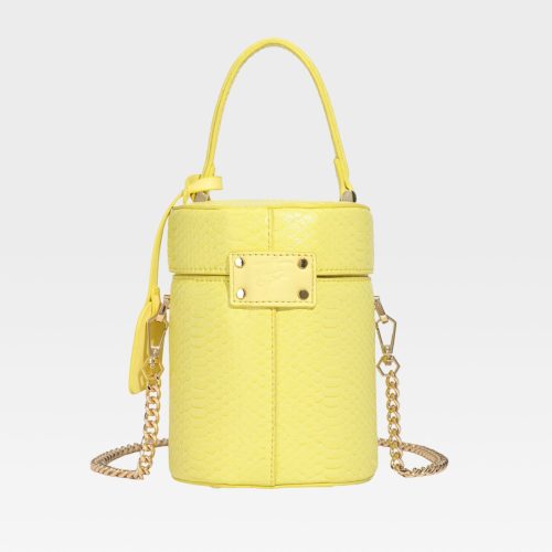 py mini barrel purse in yellow tote bag women 4