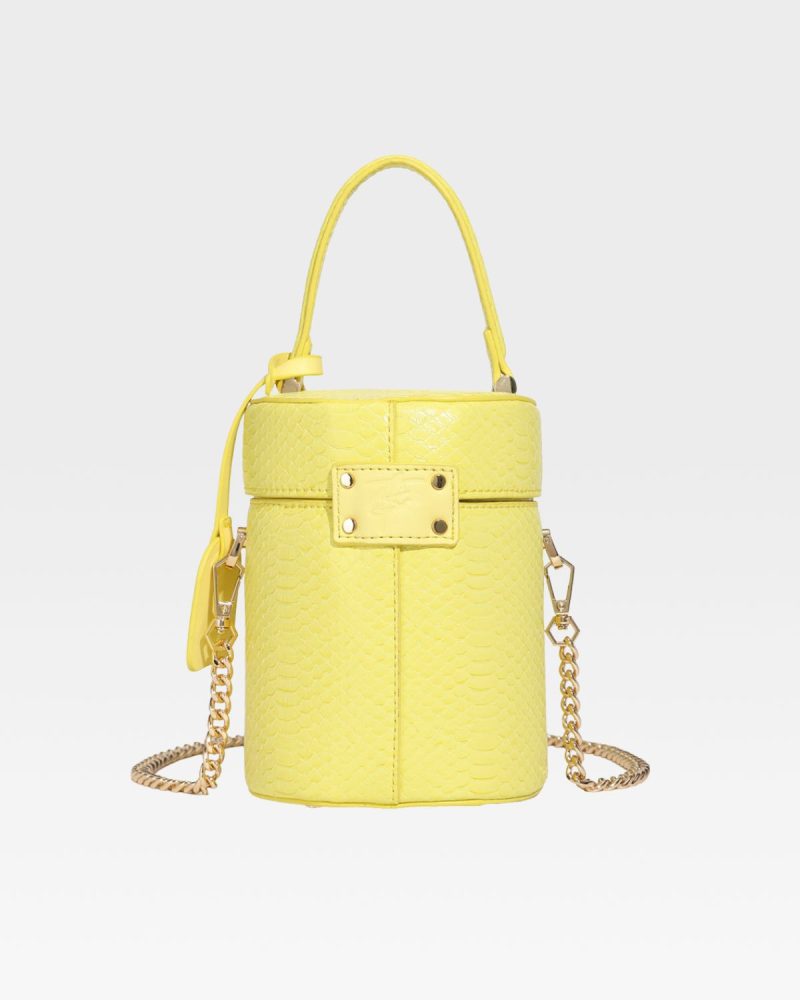 py mini barrel purse in yellow tote bag women 4