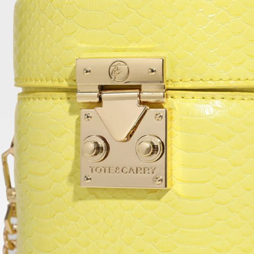 py mini barrel purse in yellow tote bag women 5