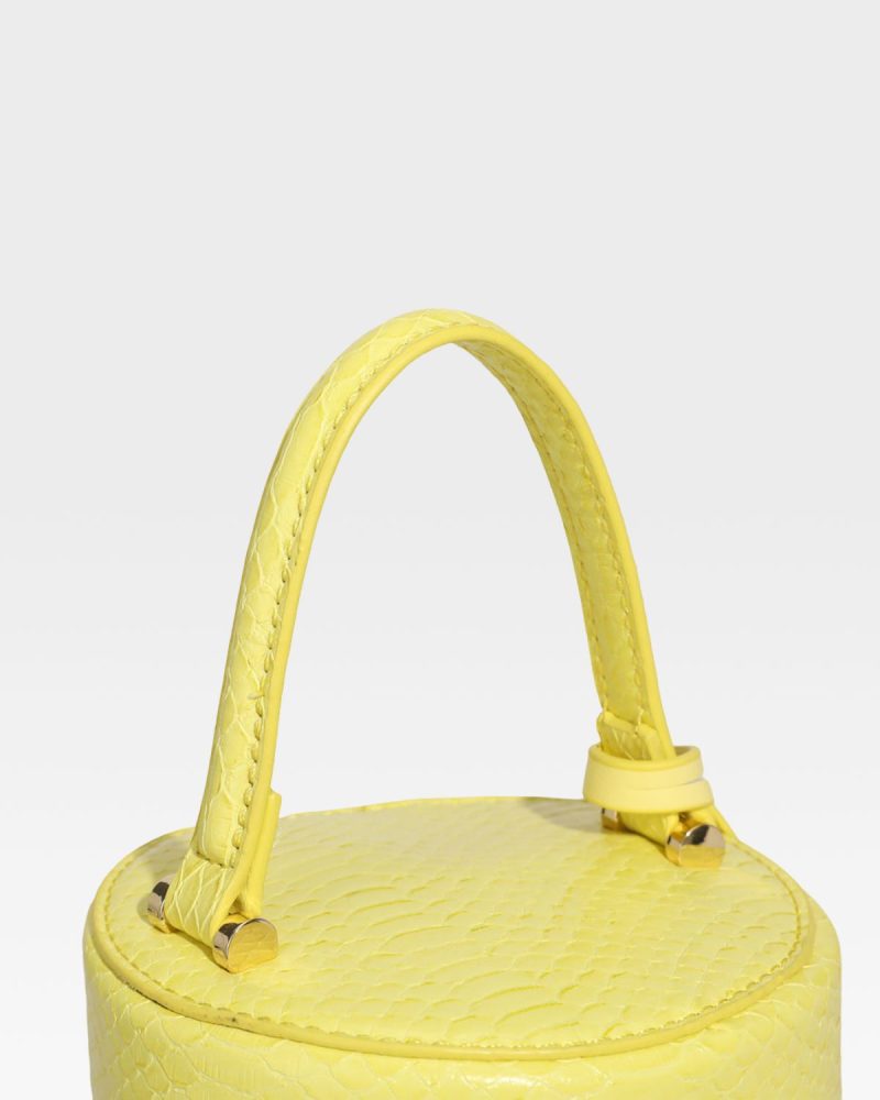 py mini barrel purse in yellow tote bag women 7