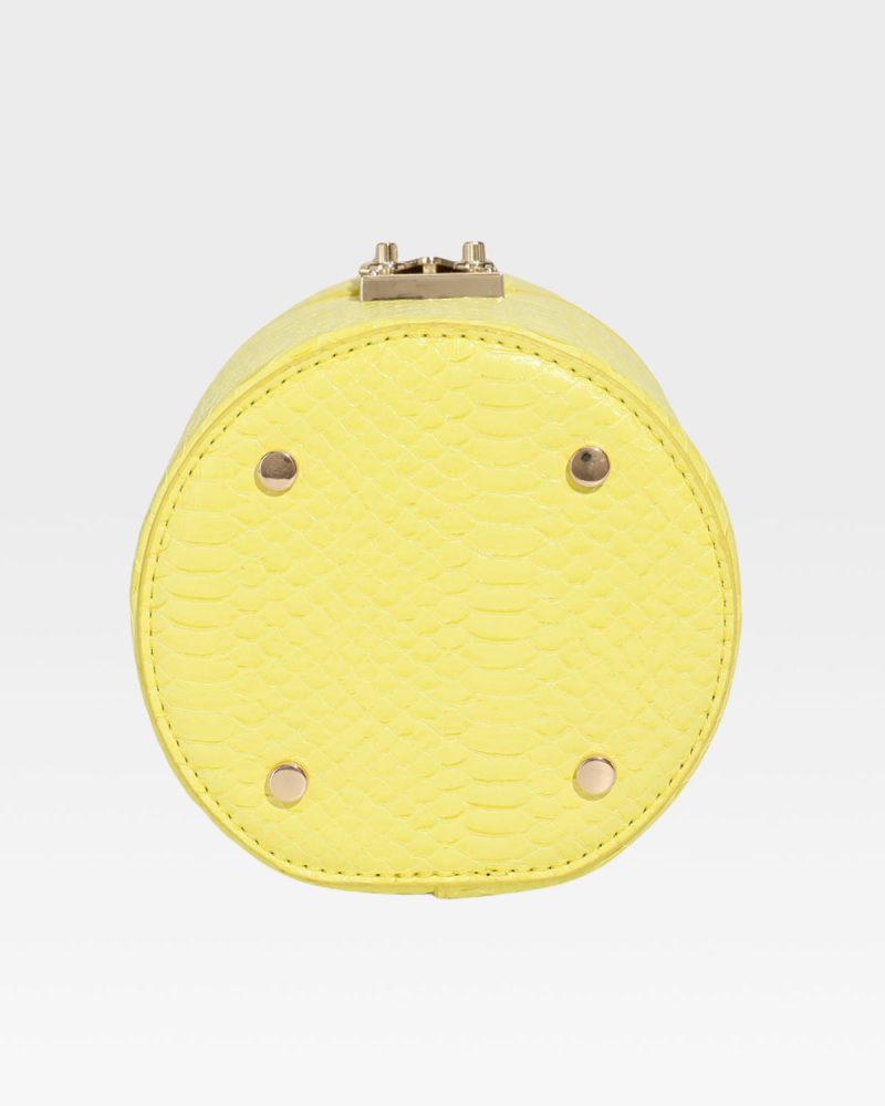 py mini barrel purse in yellow tote bag women 8