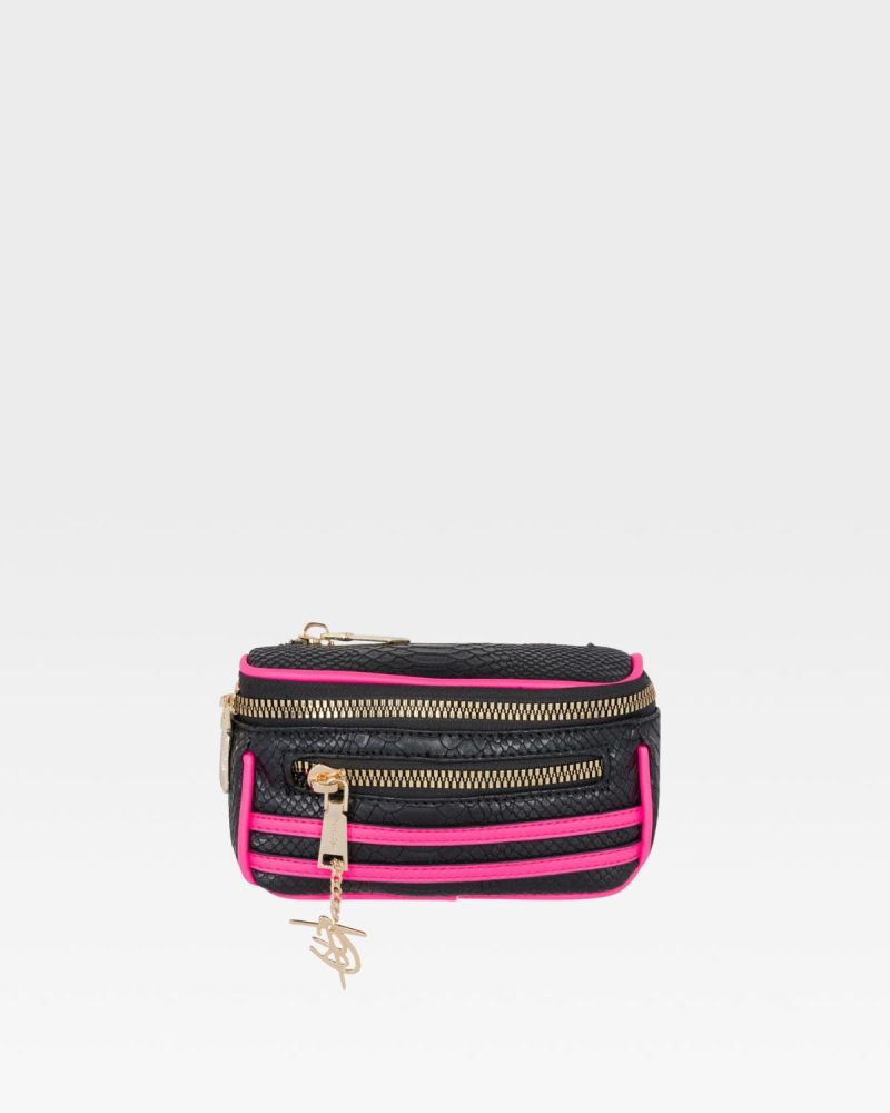 sport mini fanny in neon pink fanny pack totecarry