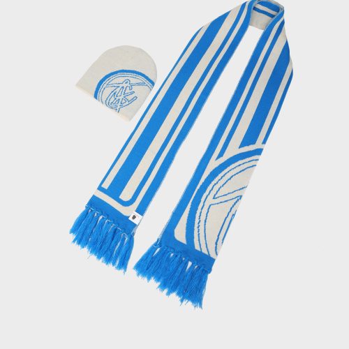 tc beanie scarf set in blue cream apparel women 2