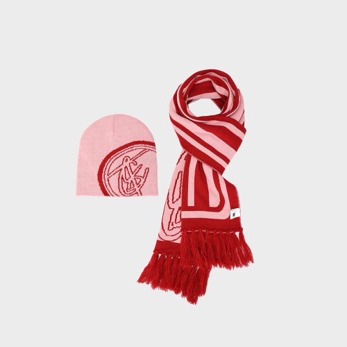 tc beanie scarf set in pink apparel women 3