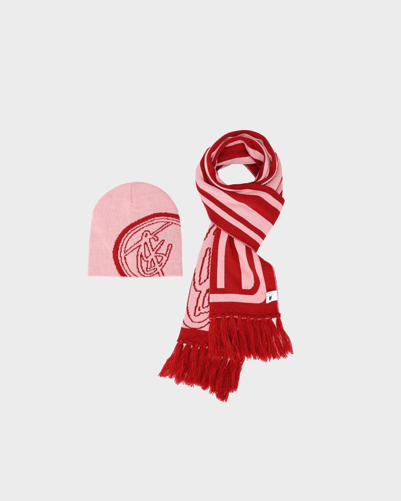 tc beanie scarf set in pink apparel women 3