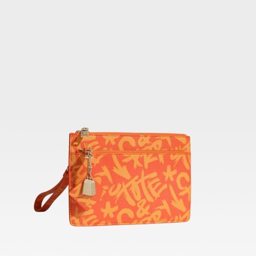 totecarry clutch bag in orange purse women 3