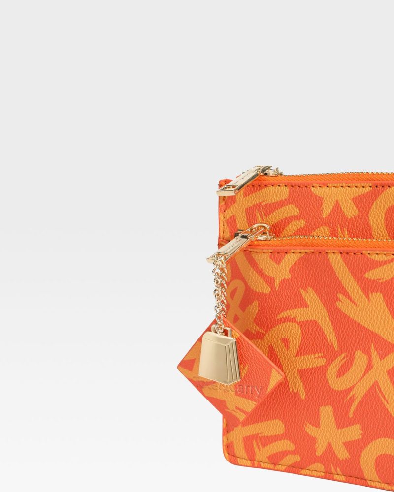 totecarry clutch bag in orange purse women 6