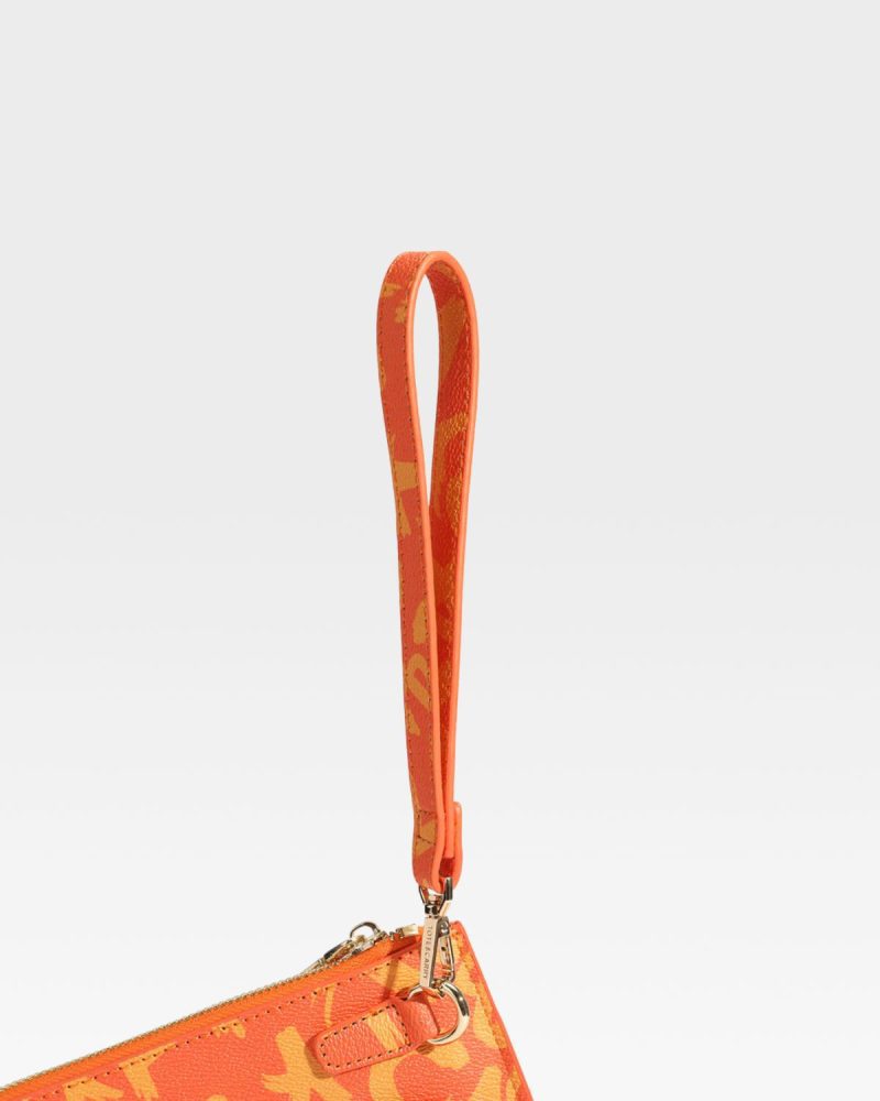 totecarry clutch bag in orange purse women 9