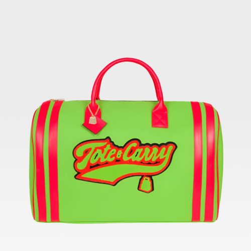 varsity duffle bag in green duffle bag totecarry