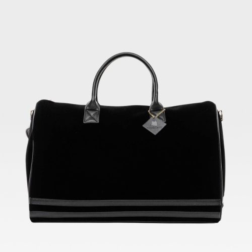 Velvet Duffle Bag in Black